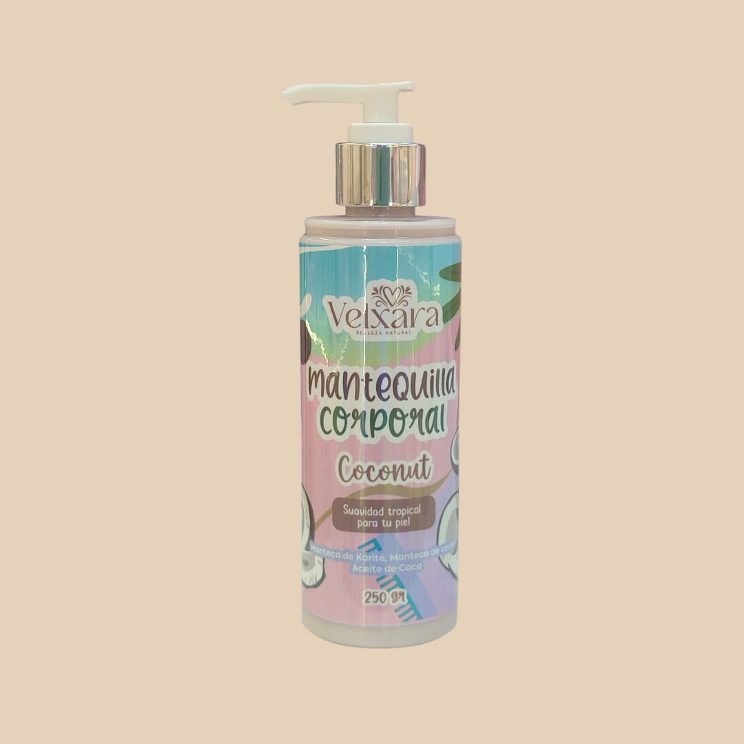 🥥 Crema Mantequilla Corporal Coconut – sin destellos 250 g
