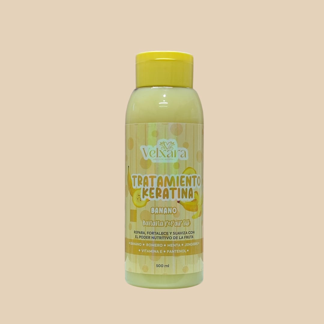 🍌 TRATAMIENTO KERATINA CAPILAR BANANO (500 ml)