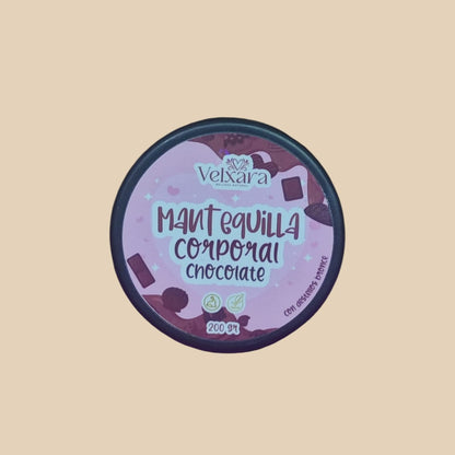 🍫 Mantequilla Corporal Chocolate con Destellos Dorados – 200 g